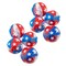 4th of July Mini Inflatable Red White Blue Beach Balls 12 Pieces